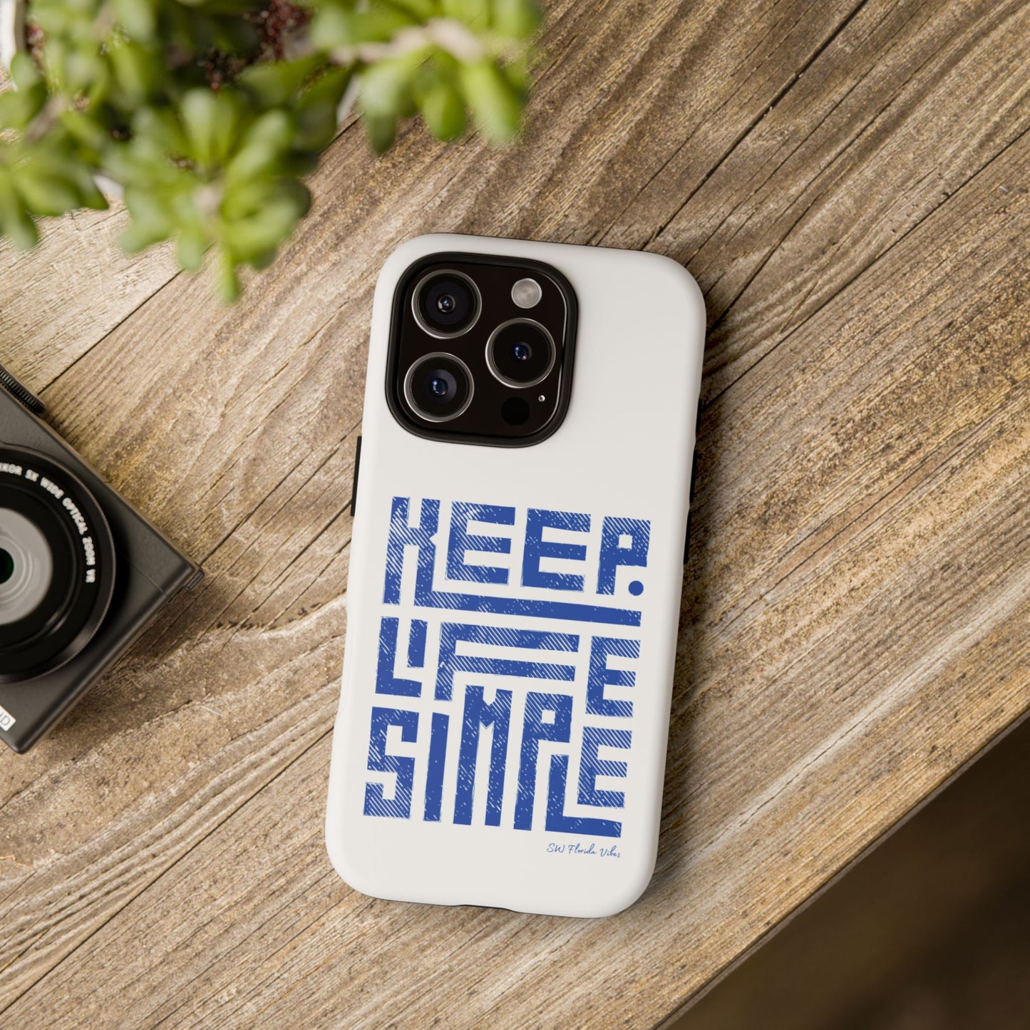 iPhone and Google Creative Phone Case - Keep Life Simple Design