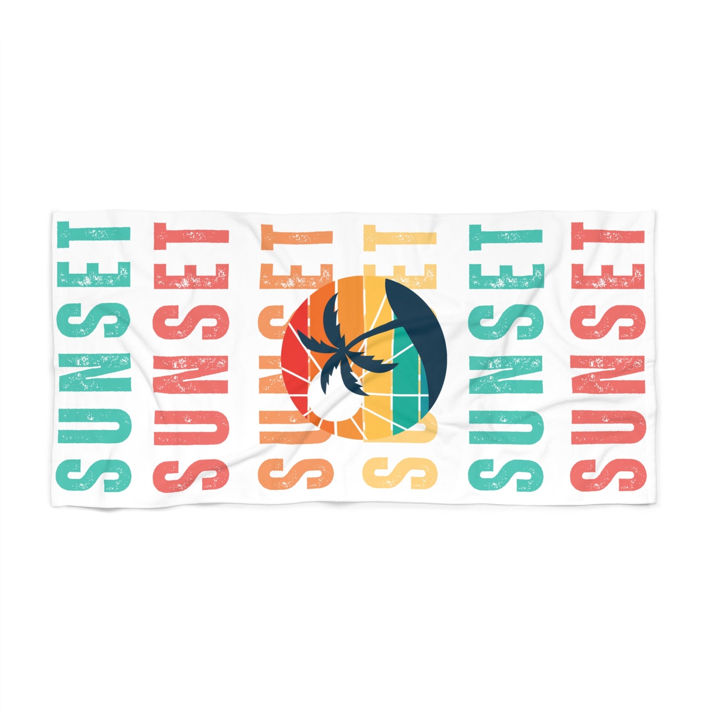 Vibrant Sunset Beach Towel