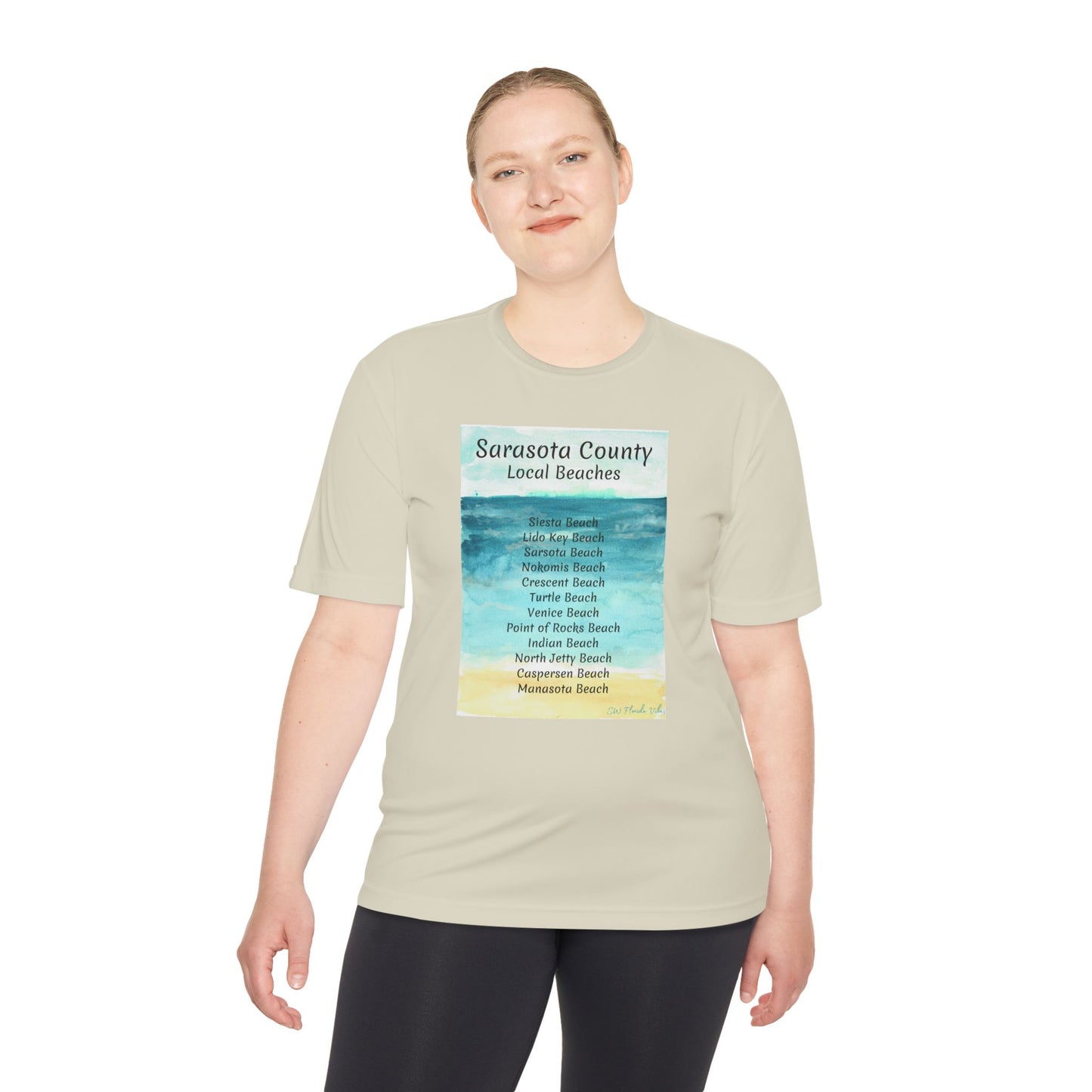 Sarasota Beaches Unisex Moisture Wicking Tee
