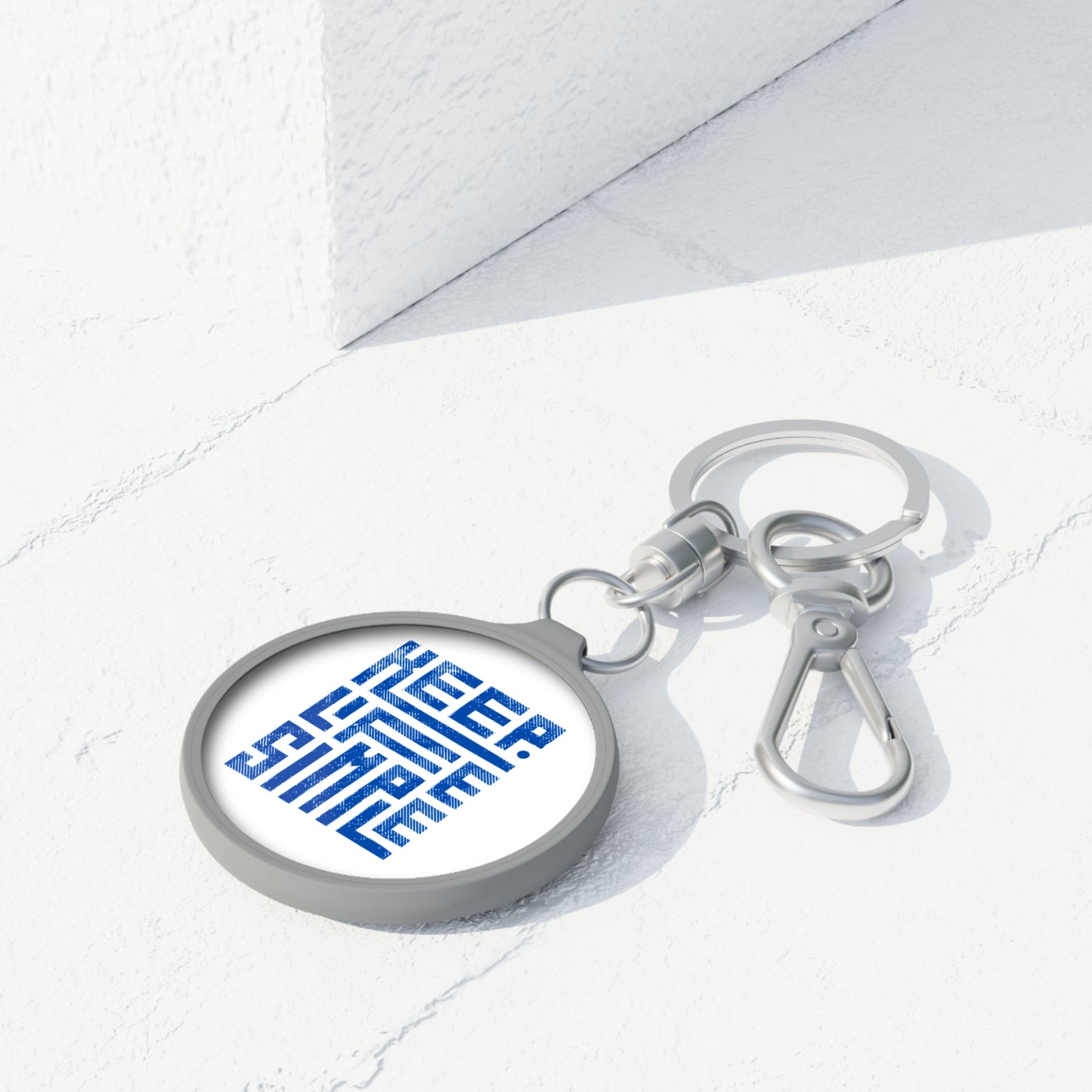Keep Life Simple Keyring Tag