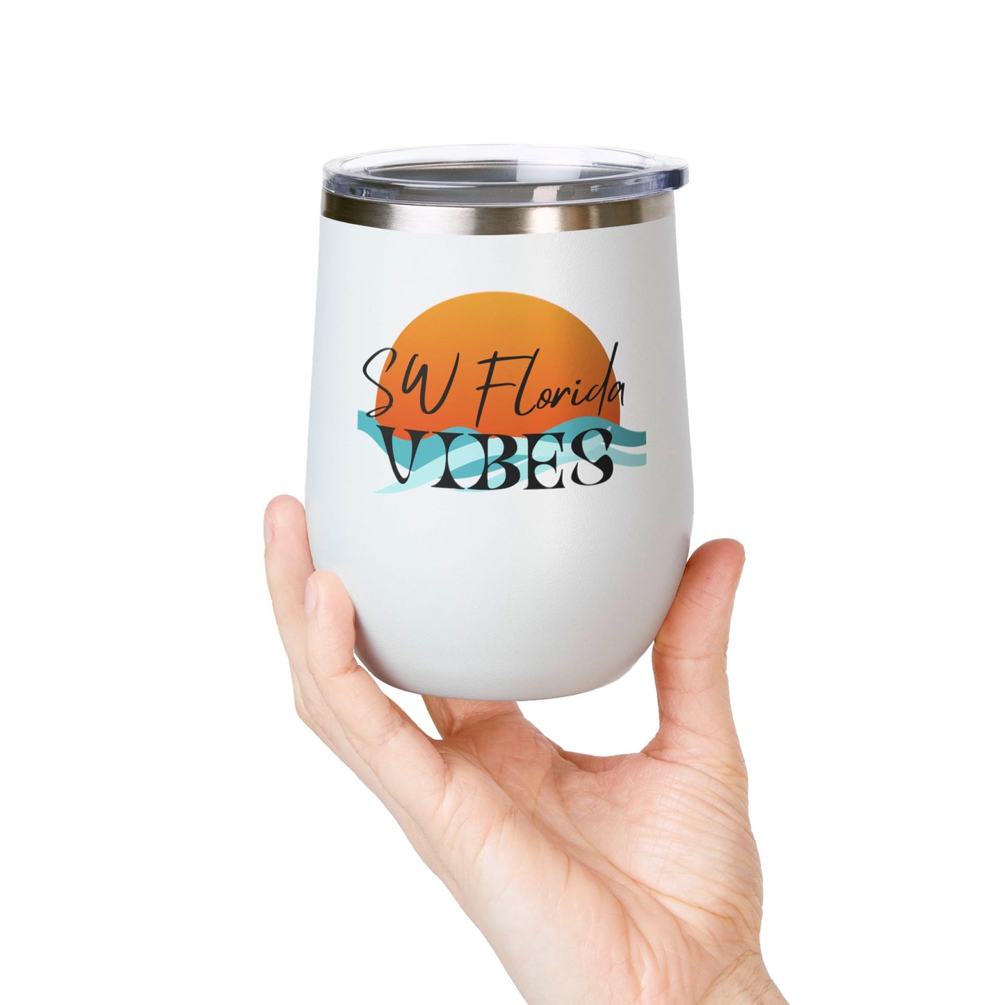 SW Florida VibesBeachy Wine Tumbler