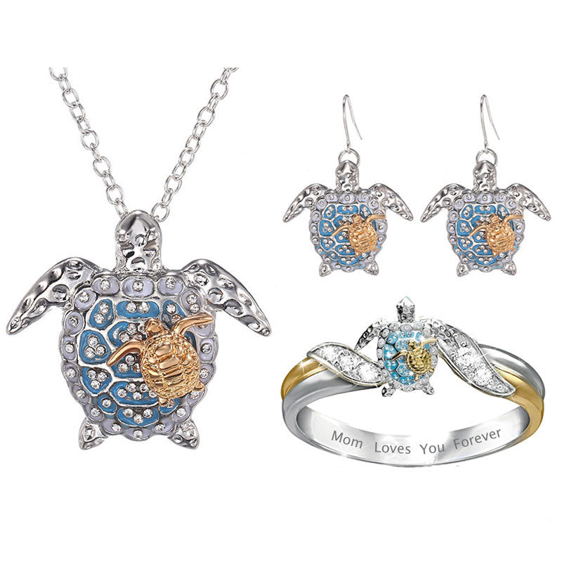 Boutique Beach Turtle Jewelry Set