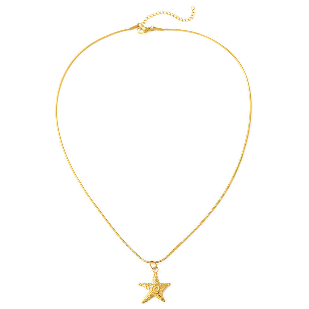 Summer Vortex Starfish Beach Necklace Beach Vacation Style