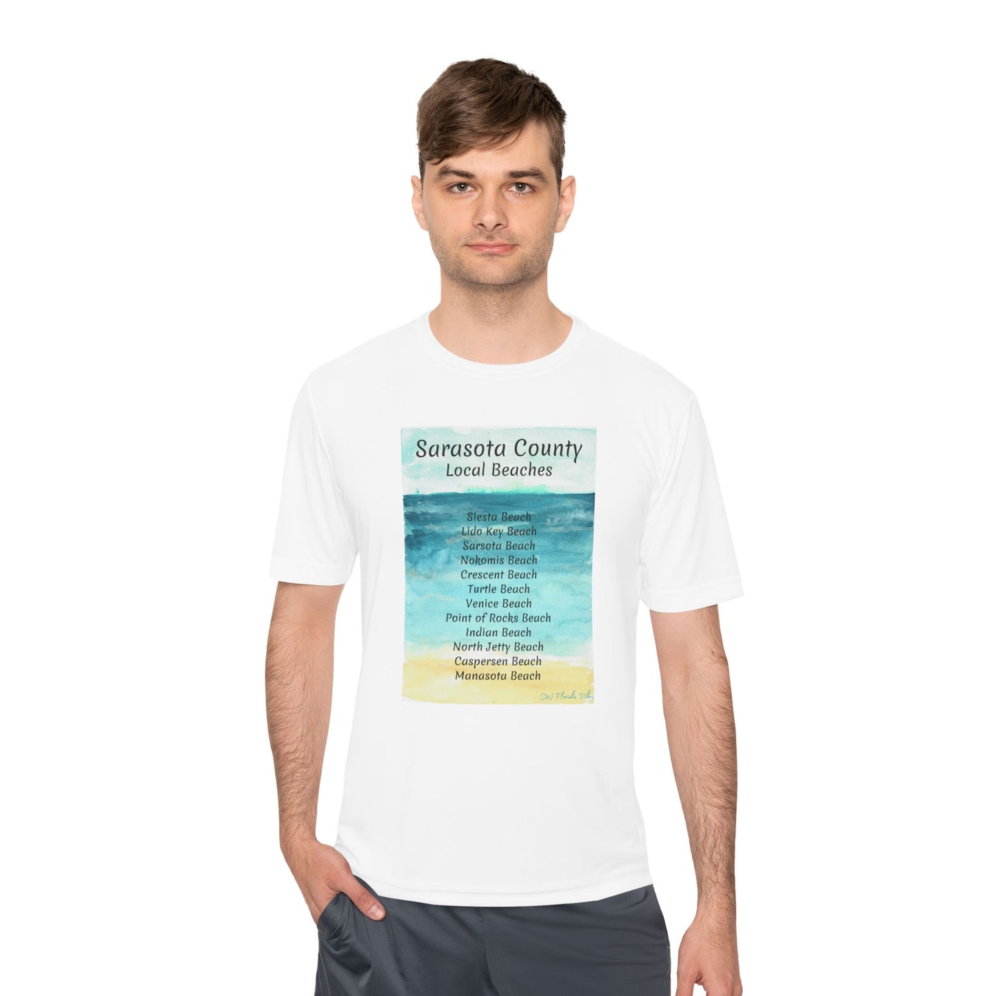 Sarasota Beaches Unisex Moisture Wicking Tee