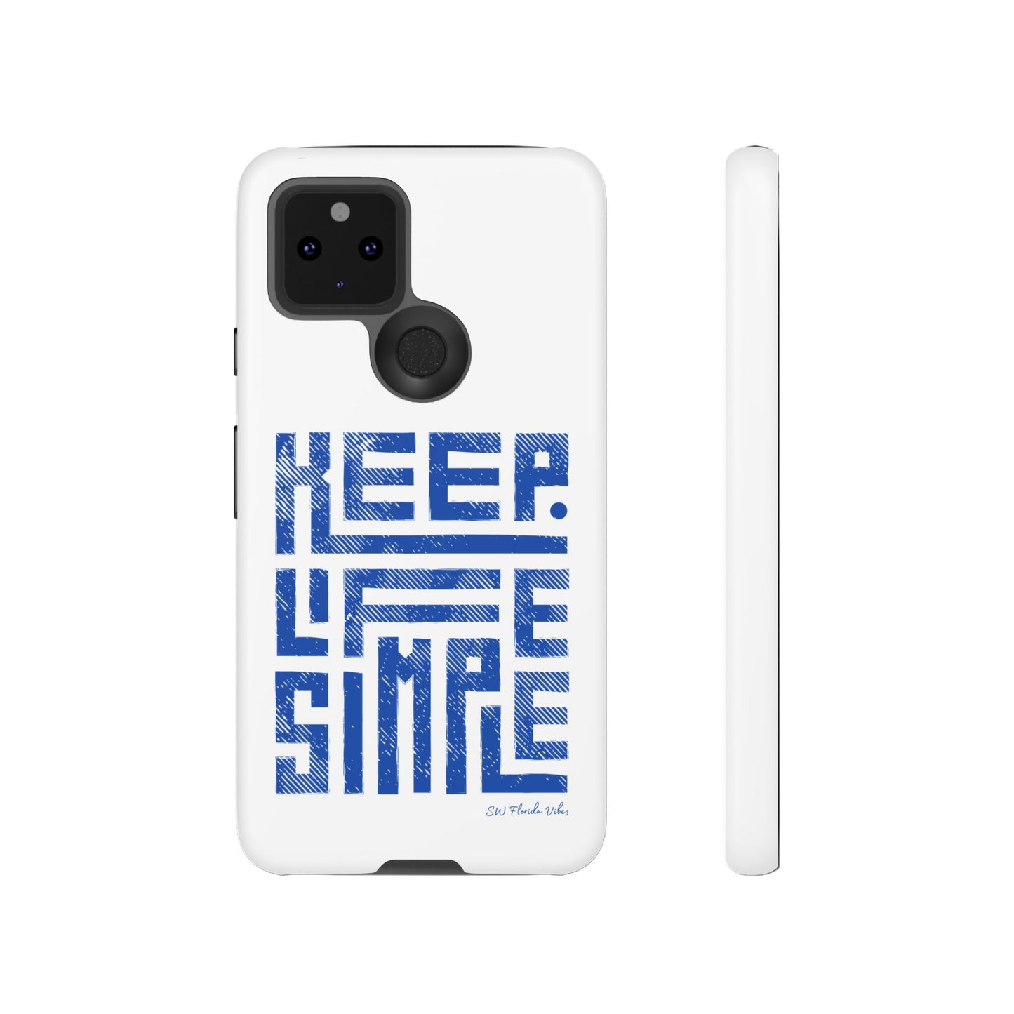 iPhone and Google Creative Phone Case - Keep Life Simple Design