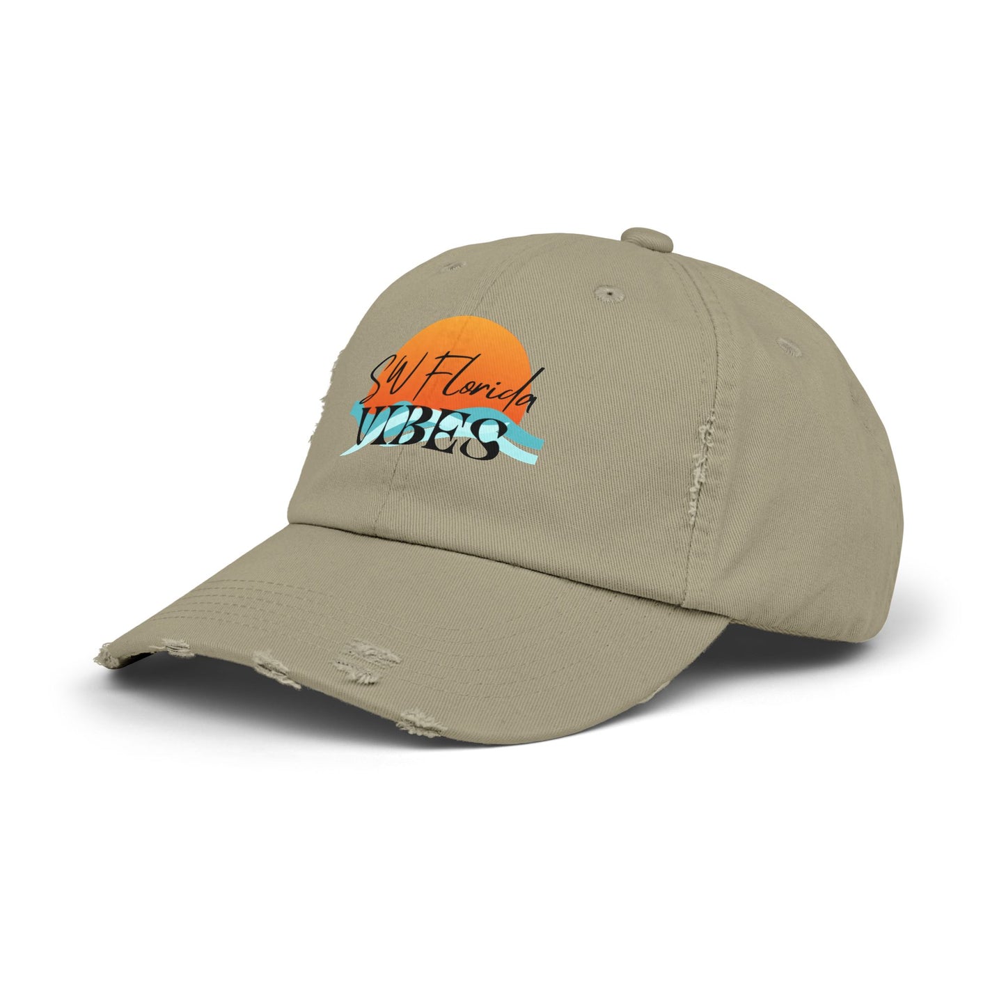 SW Florida Vibes Unisex Distressed Cap