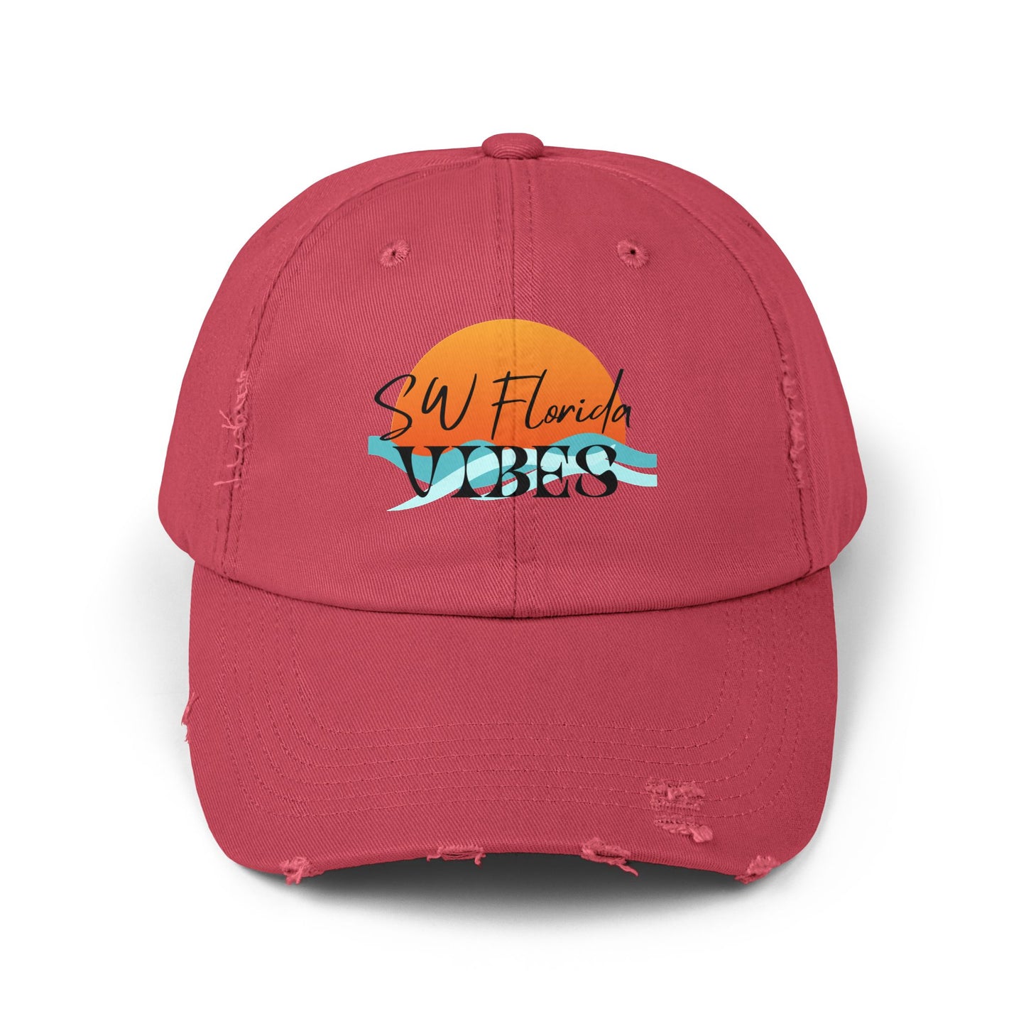 SW Florida Vibes Unisex Distressed Cap
