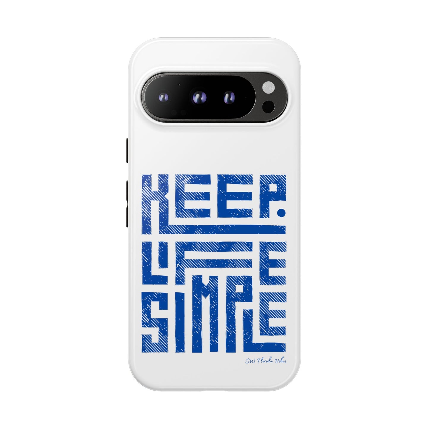 iPhone and Google Creative Phone Case - Keep Life Simple Design