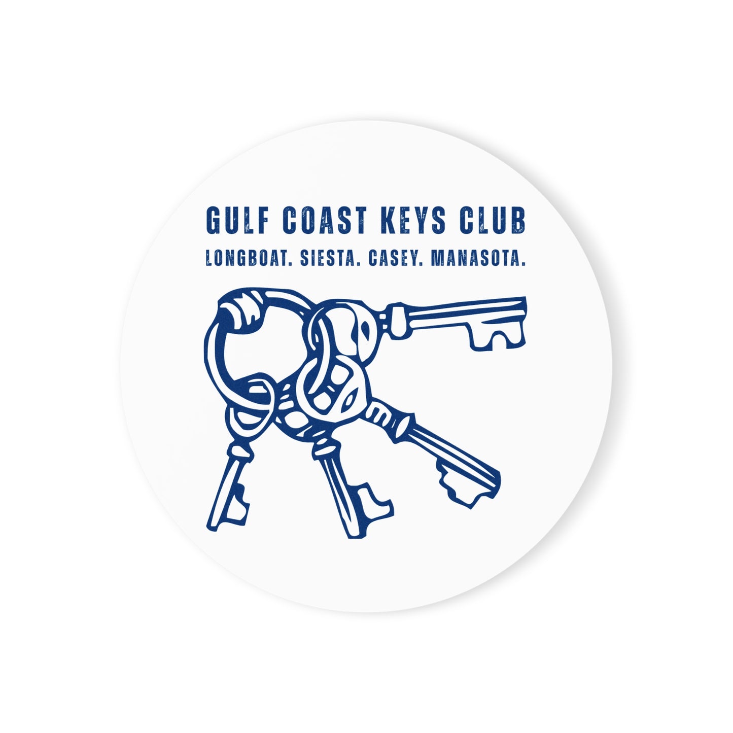 Keys Club Cozy Coastal Cork Back Coaster
