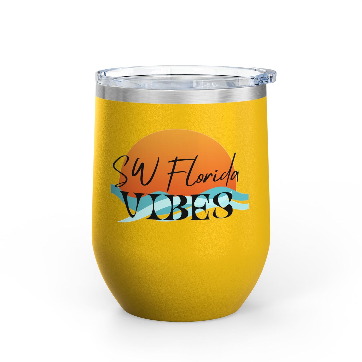 SW Florida VibesBeachy Wine Tumbler