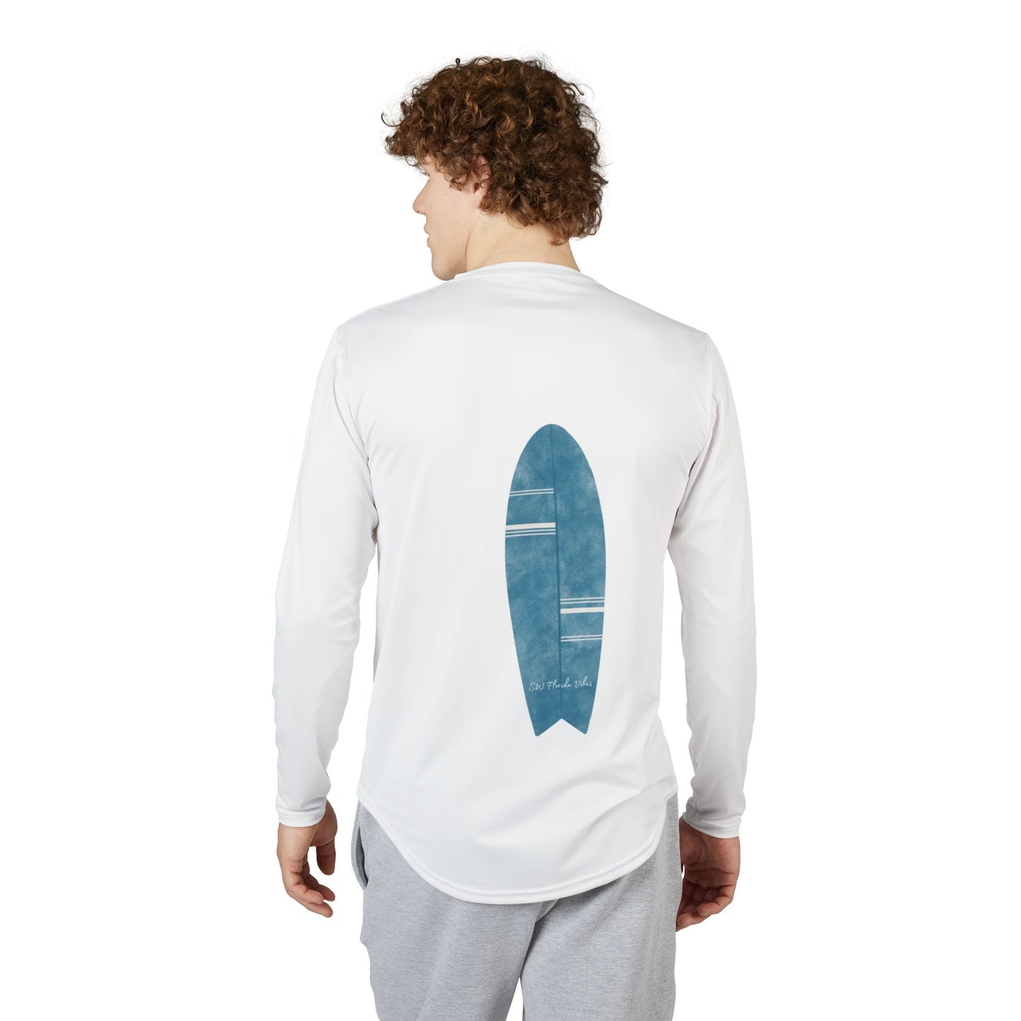 Surfs Up Men's UV Protection Long Sleeve Surf Shirt