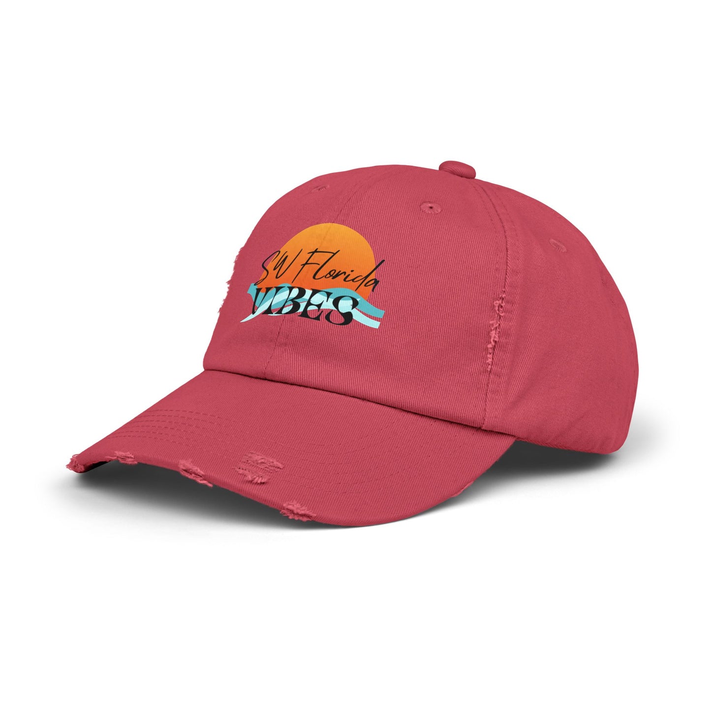 SW Florida Vibes Unisex Distressed Cap