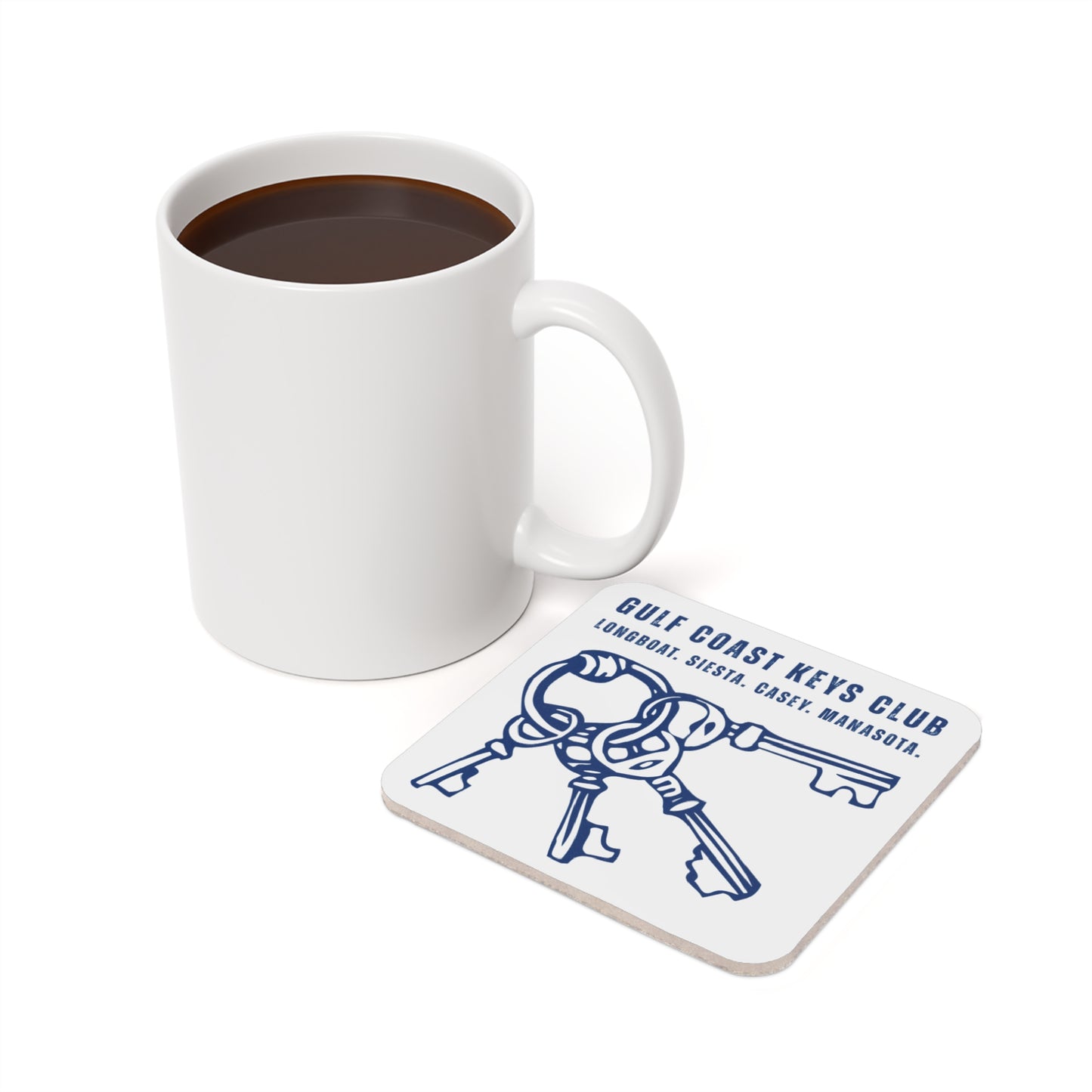 Keys Club Cozy Coastal Cork Back Coaster