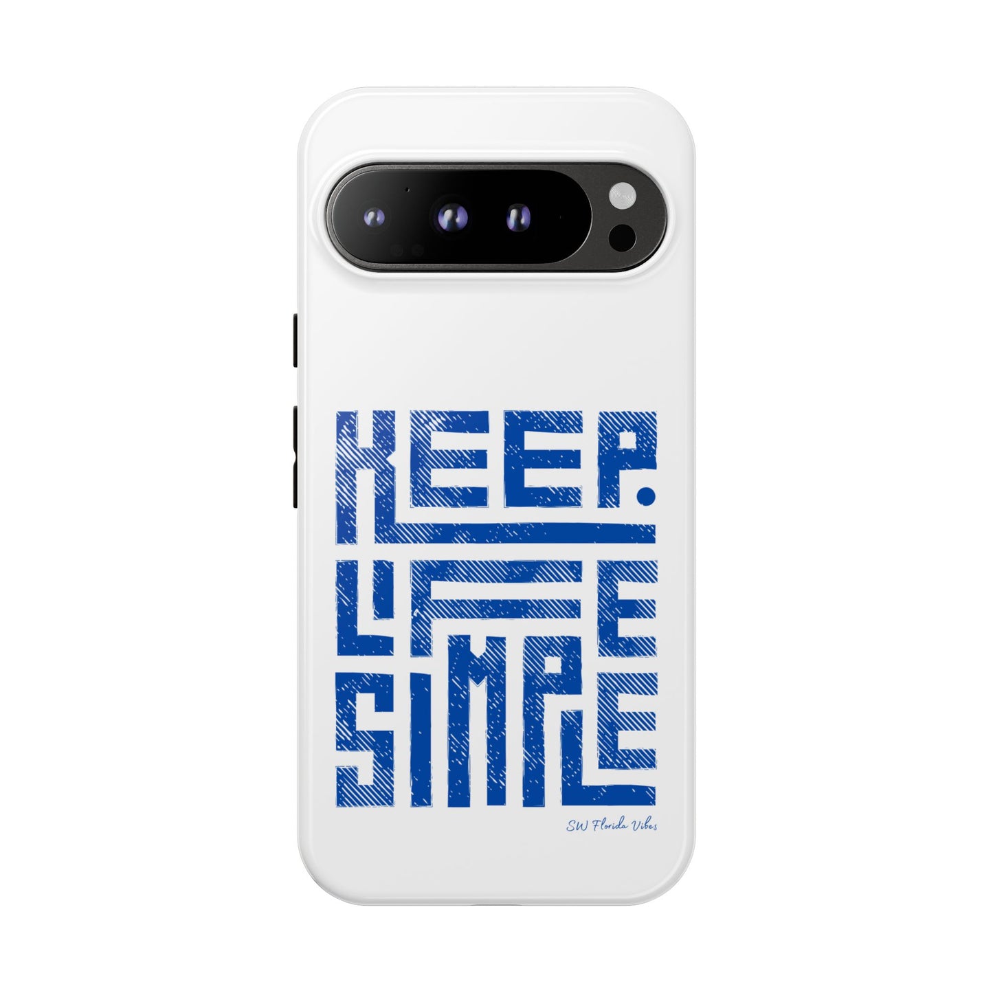 iPhone and Google Creative Phone Case - Keep Life Simple Design