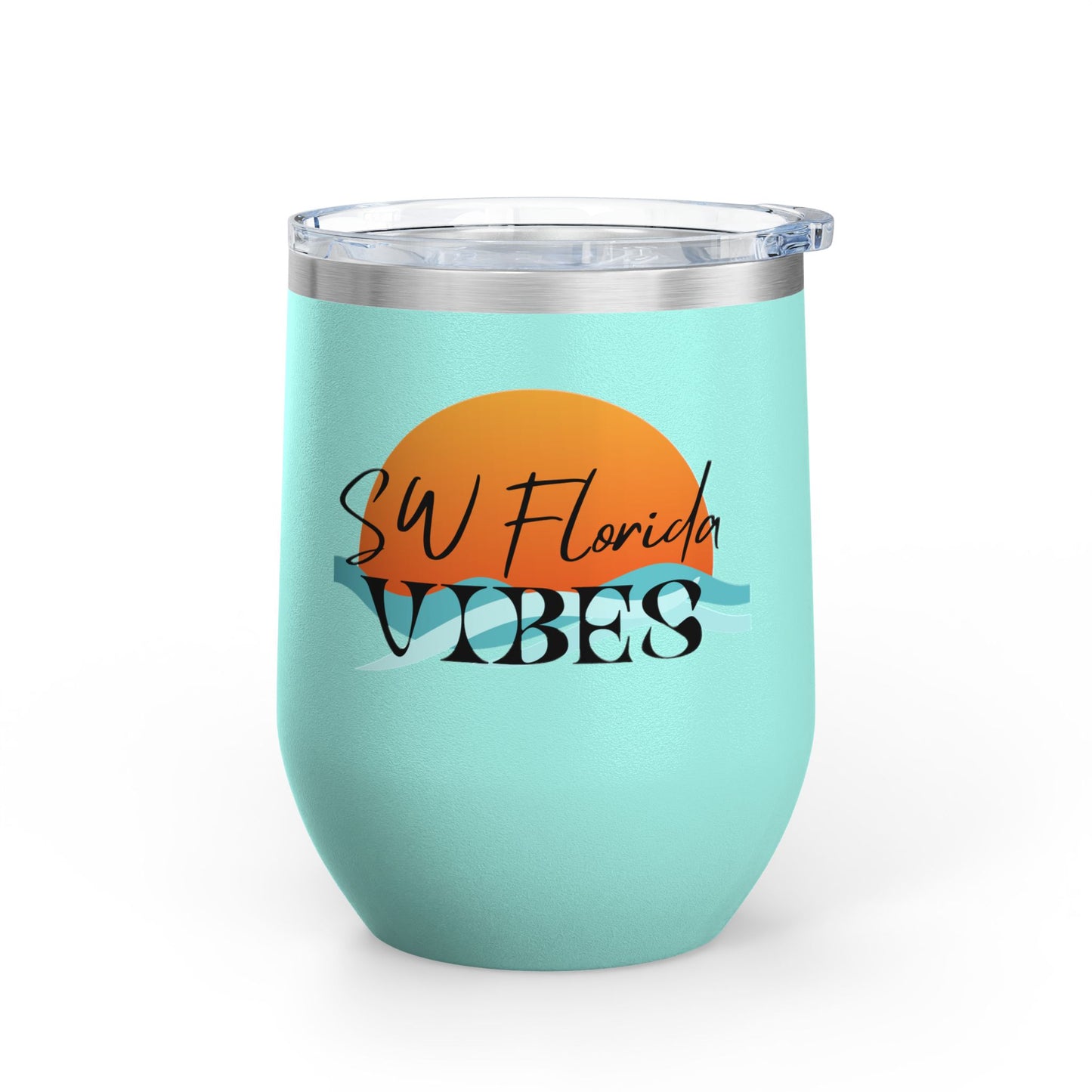 SW Florida VibesBeachy Wine Tumbler