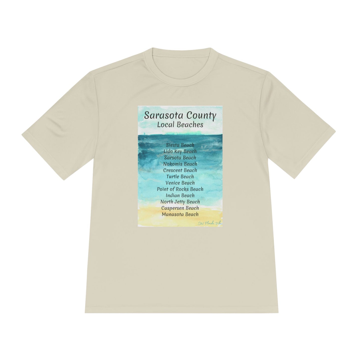 Sarasota Beaches Unisex Moisture Wicking Tee