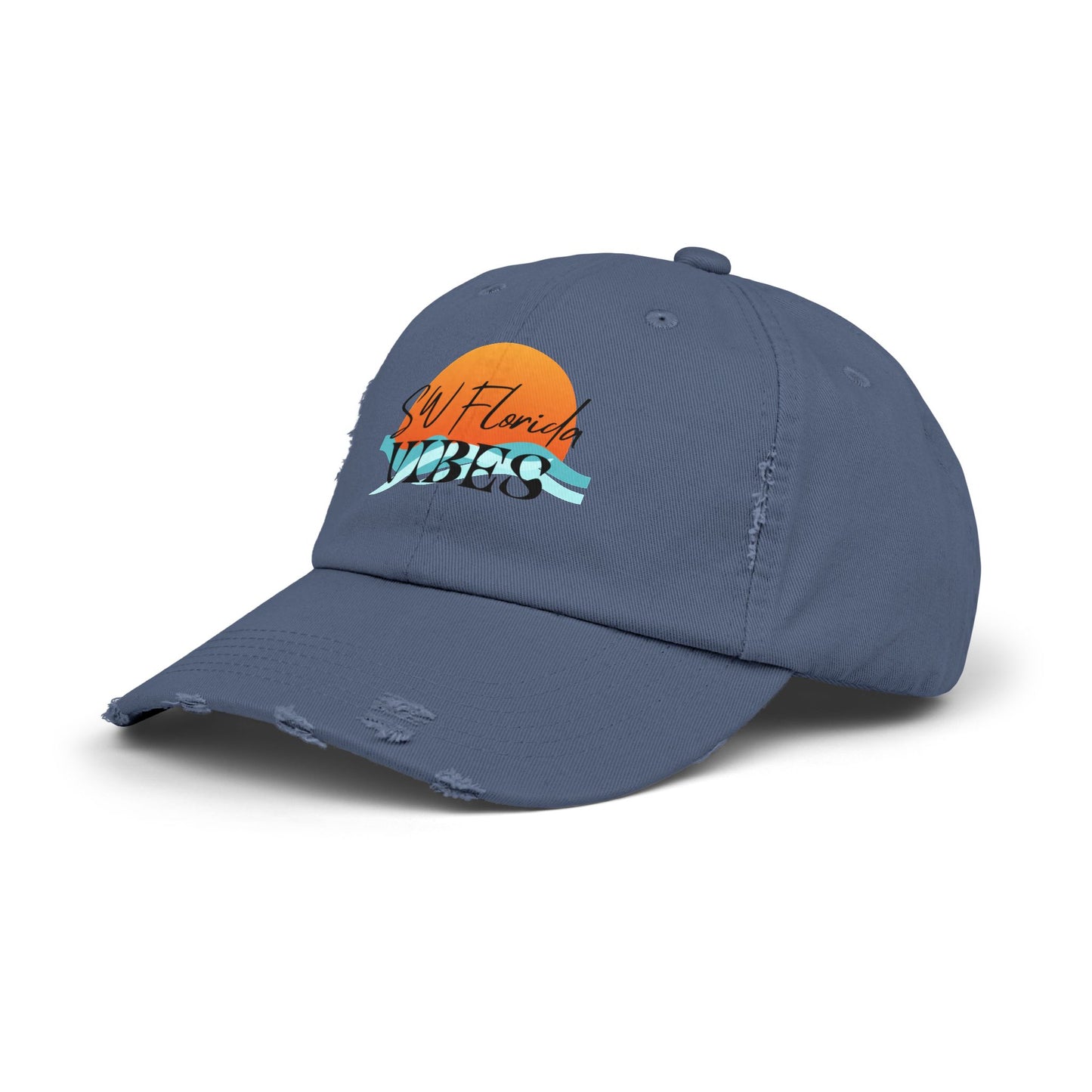 SW Florida Vibes Unisex Distressed Cap