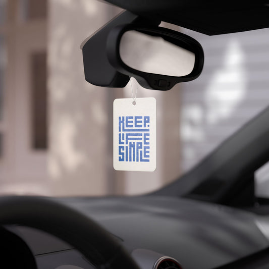 Keep Life Simple Car Air Freshener