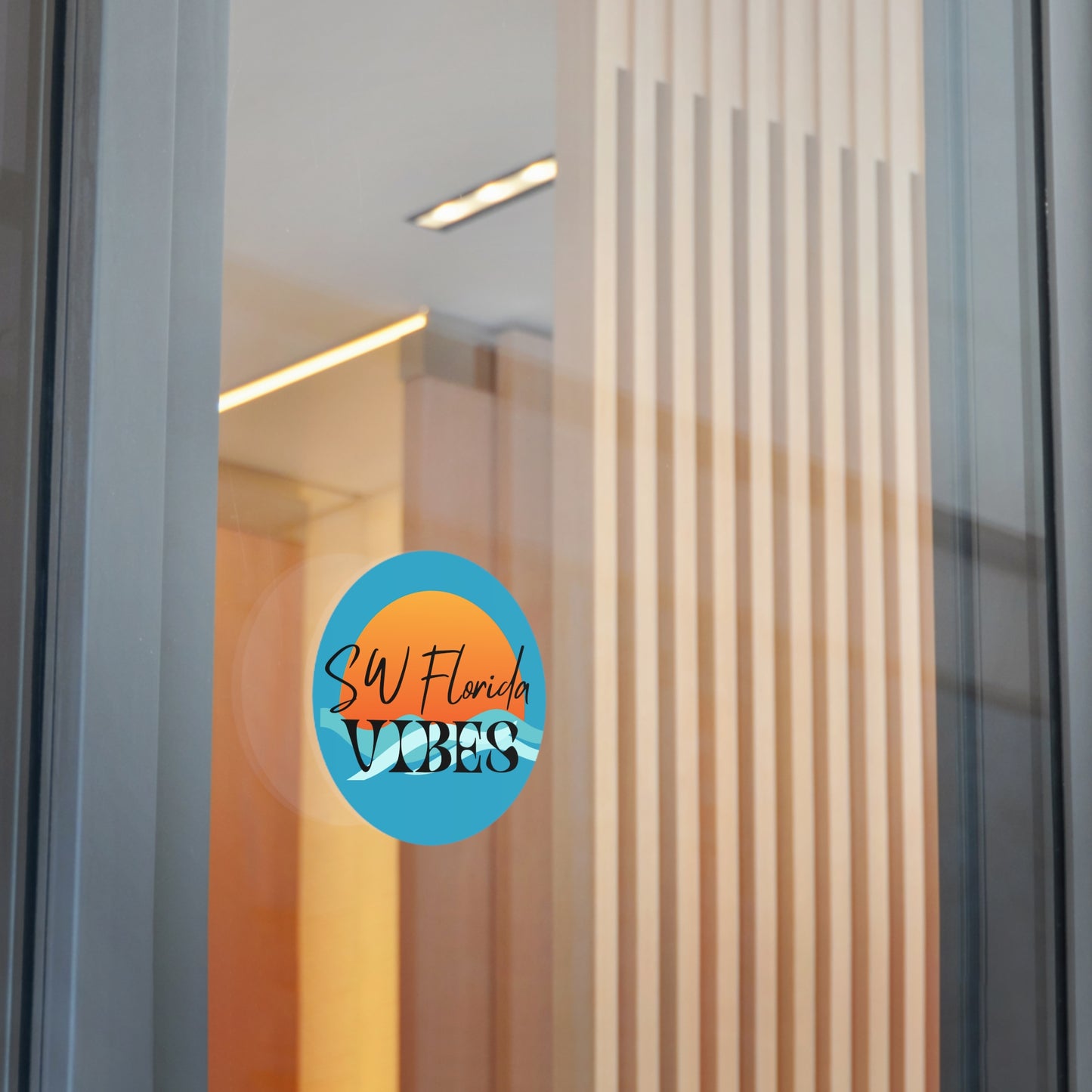 SW Florida Vibes Round Vinyl Stickers