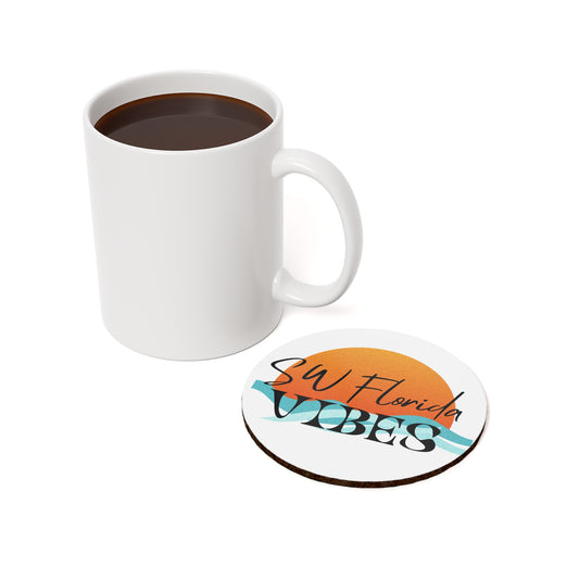 SW Florida Vibes Cozy Coastal Cork Back Coaster