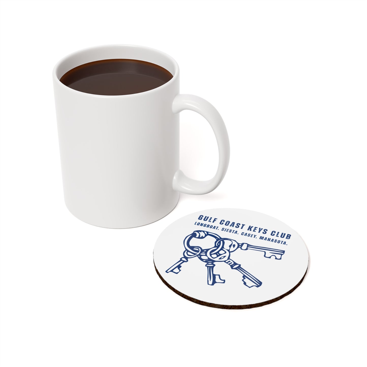 Keys Club Cozy Coastal Cork Back Coaster