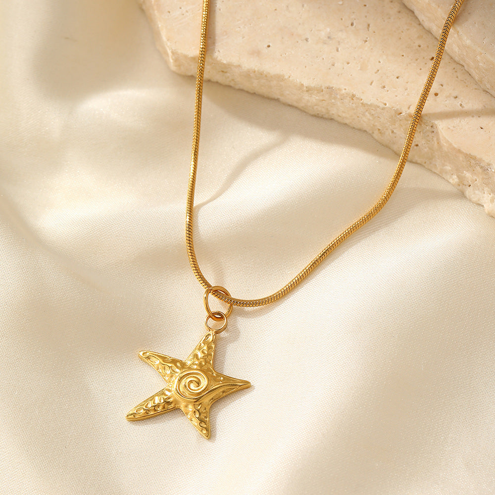 Summer Vortex Starfish Beach Necklace Beach Vacation Style