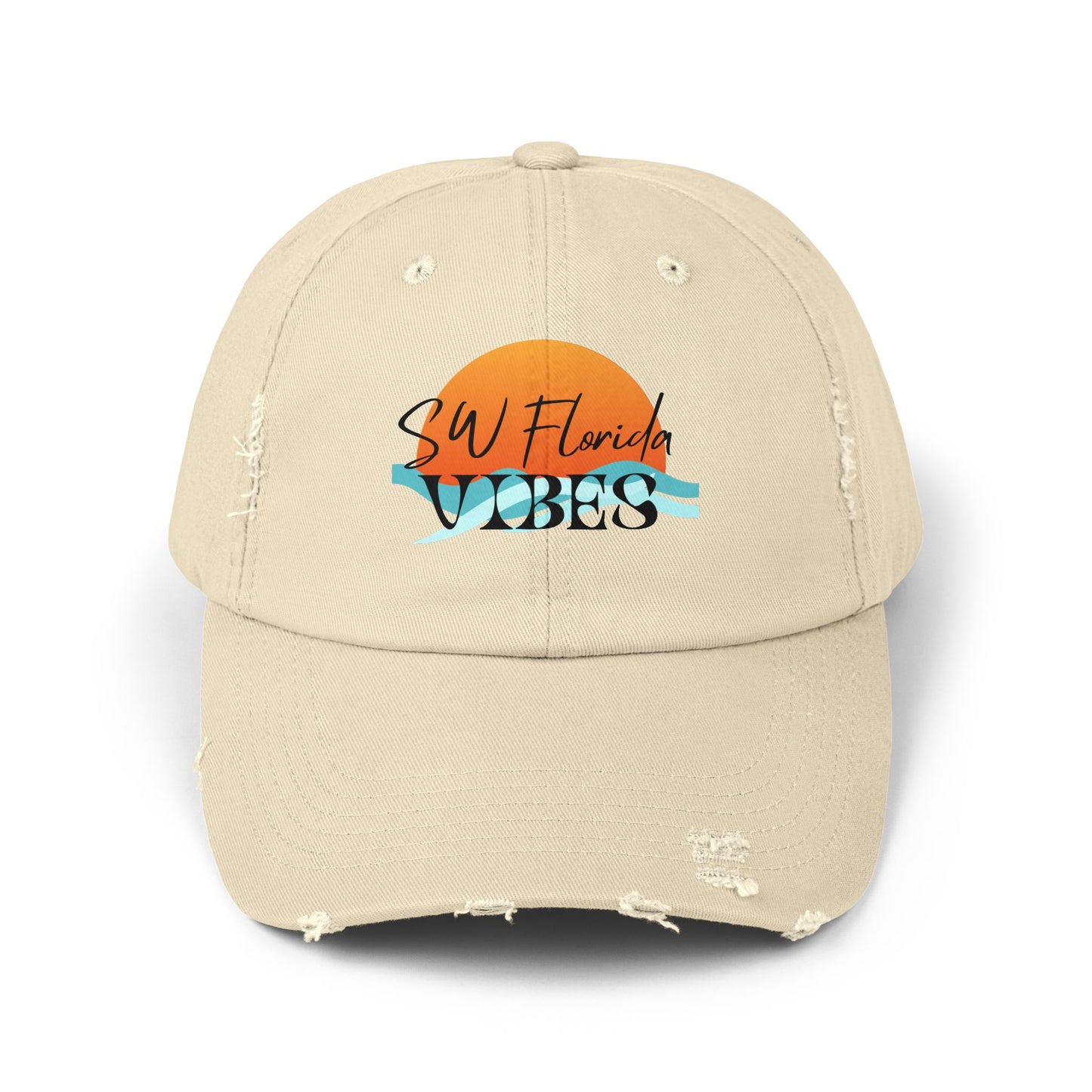 SW Florida Vibes Unisex Distressed Cap