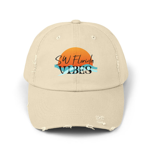 SW Florida Vibes Unisex Distressed Cap