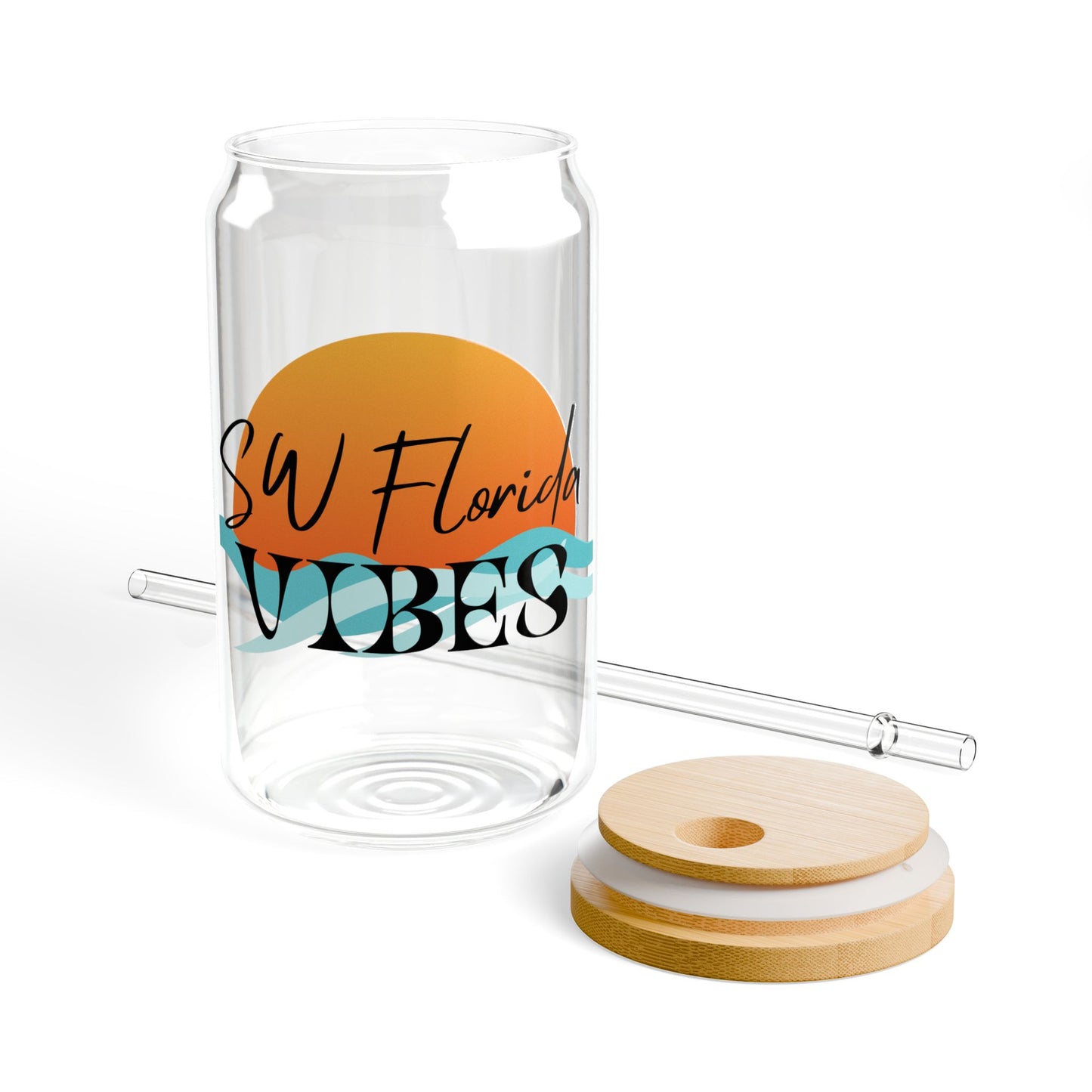 SW Florida Vibes Sipper Glass, 16oz