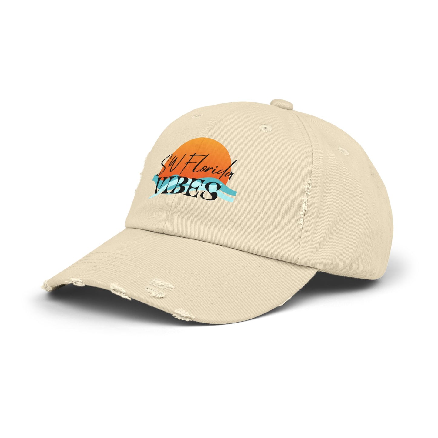 SW Florida Vibes Unisex Distressed Cap