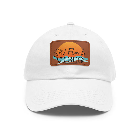 SW Florida Vibes Vintage Dad Hat with Leather Patch