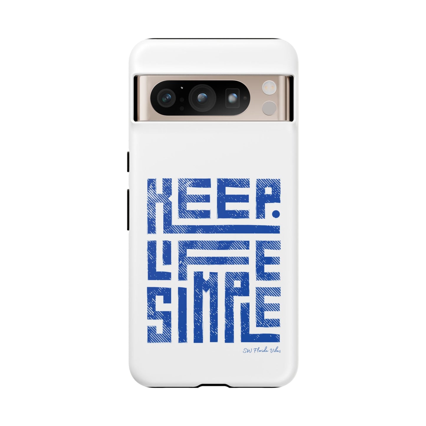 iPhone and Google Creative Phone Case - Keep Life Simple Design