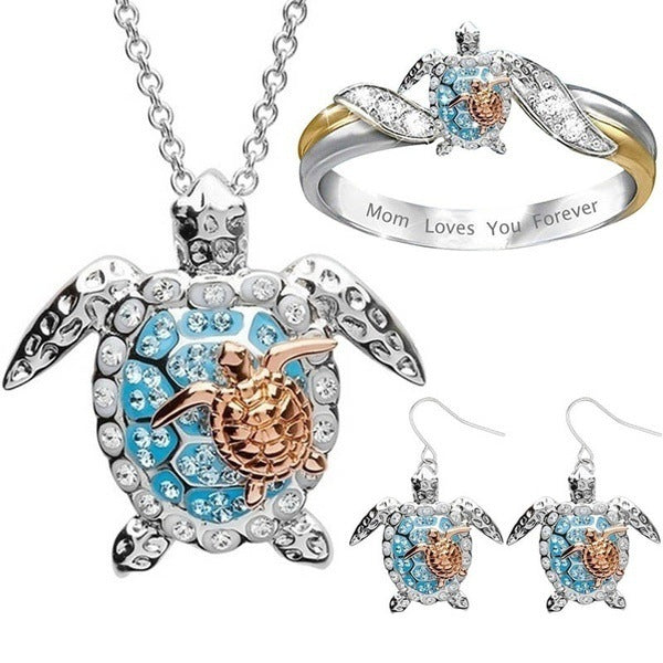 Boutique Beach Turtle Jewelry Set