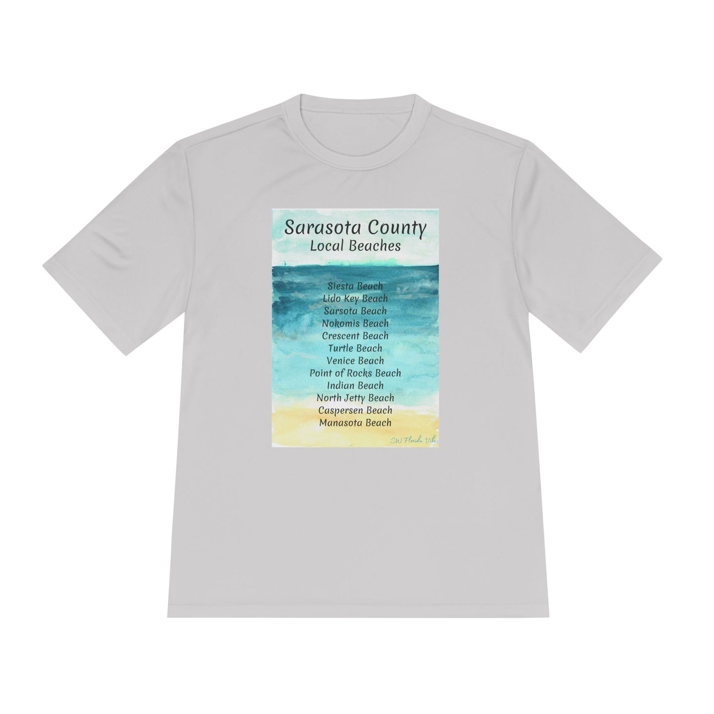 Sarasota Beaches Unisex Moisture Wicking Tee