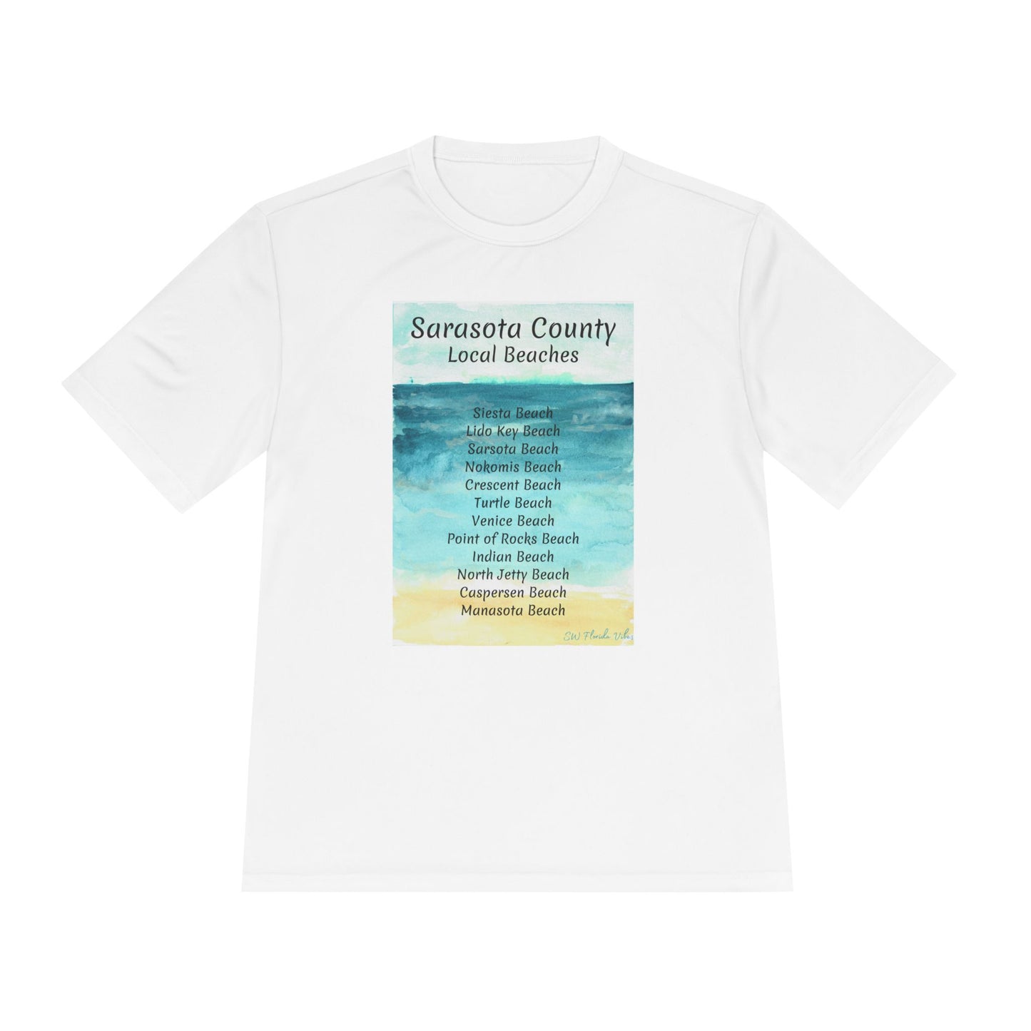 Sarasota Beaches Unisex Moisture Wicking Tee