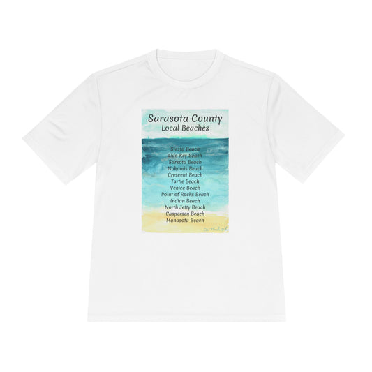 Sarasota Beaches Unisex Moisture Wicking Tee