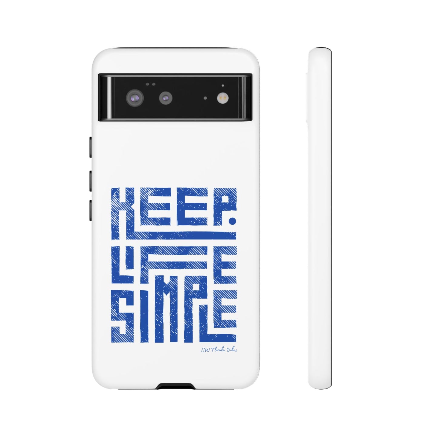 iPhone and Google Creative Phone Case - Keep Life Simple Design