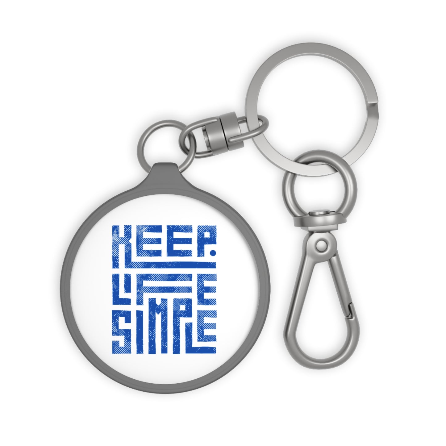 Keep Life Simple Keyring Tag