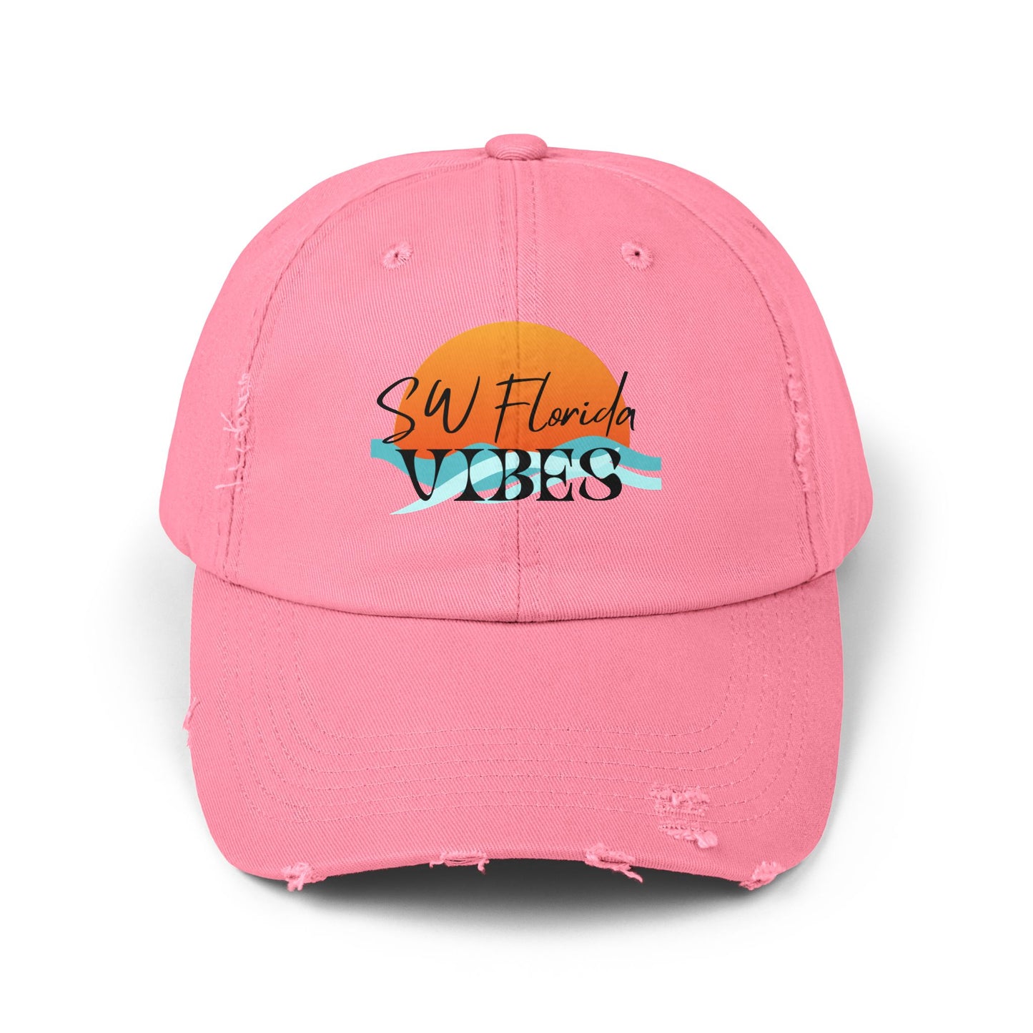 SW Florida Vibes Unisex Distressed Cap