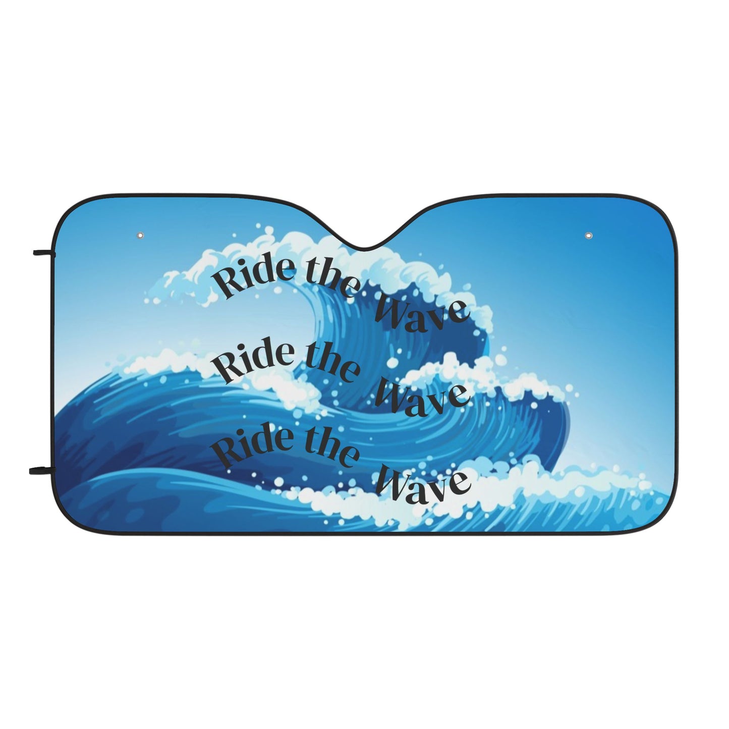 Sun Shade with 'Ride the Wave' Design
