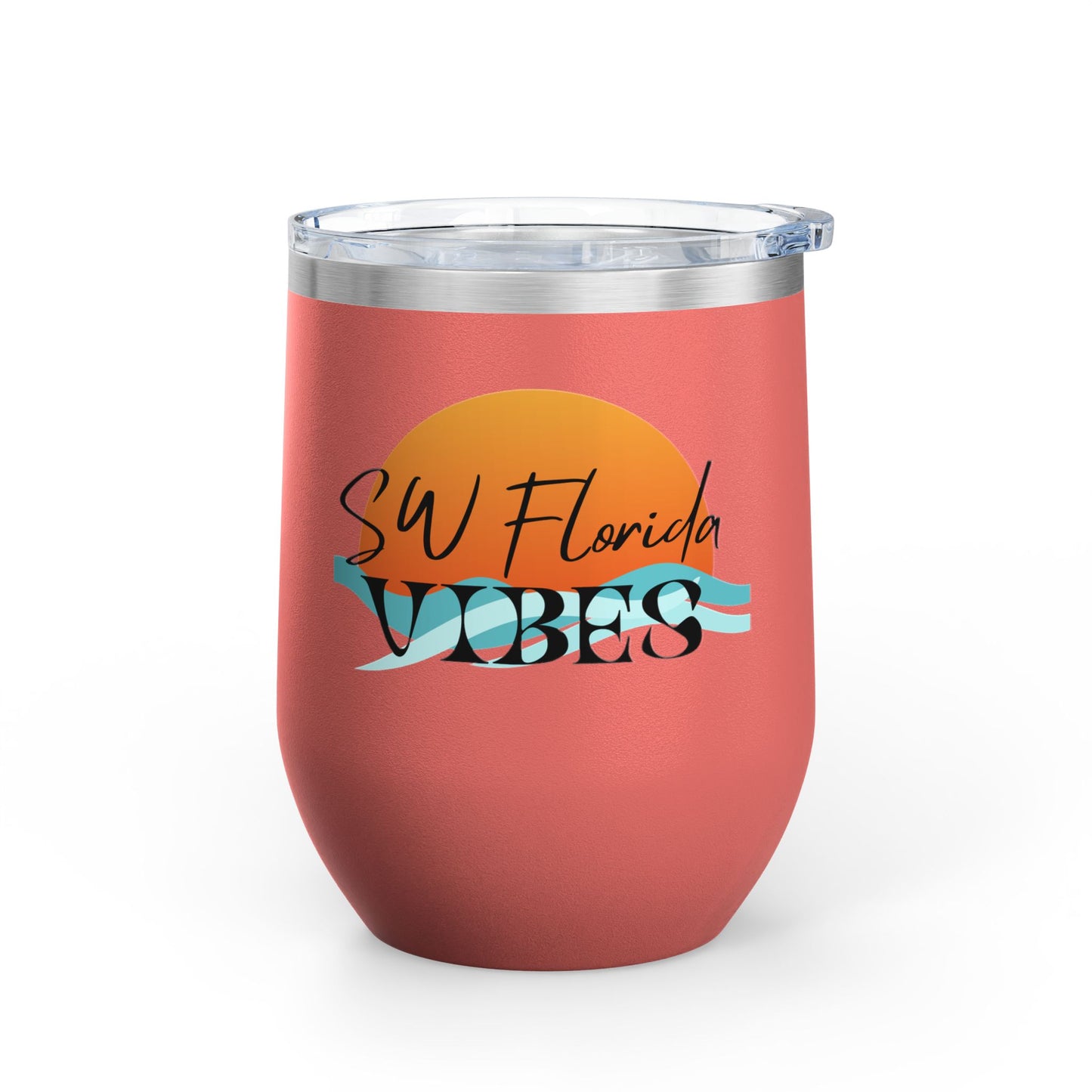 SW Florida VibesBeachy Wine Tumbler