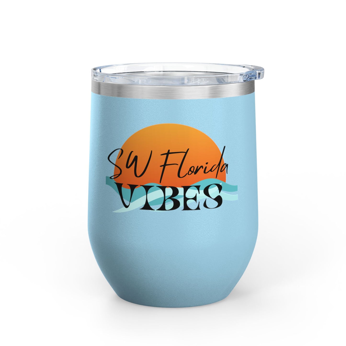 SW Florida VibesBeachy Wine Tumbler
