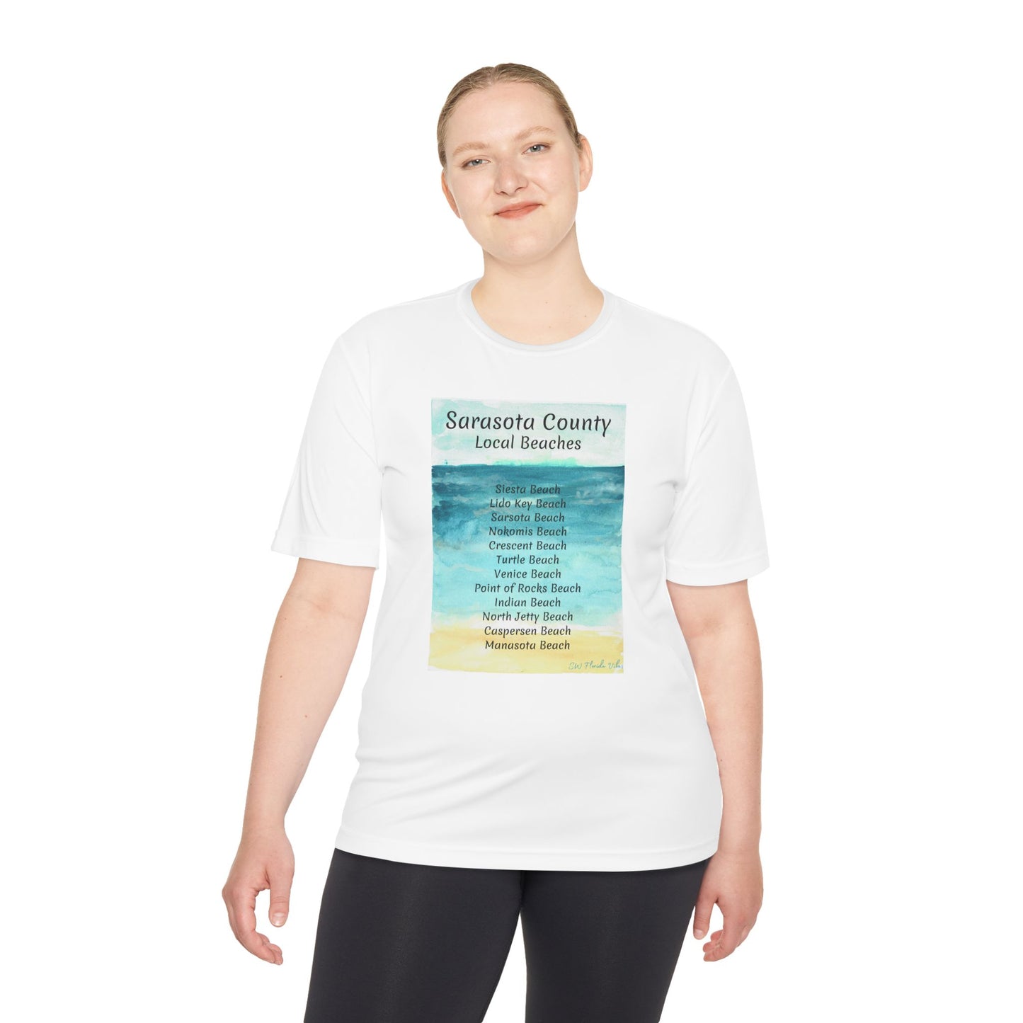 Sarasota Beaches Unisex Moisture Wicking Tee