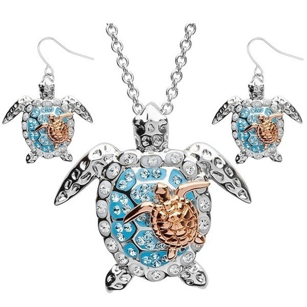 Boutique Beach Turtle Jewelry Set