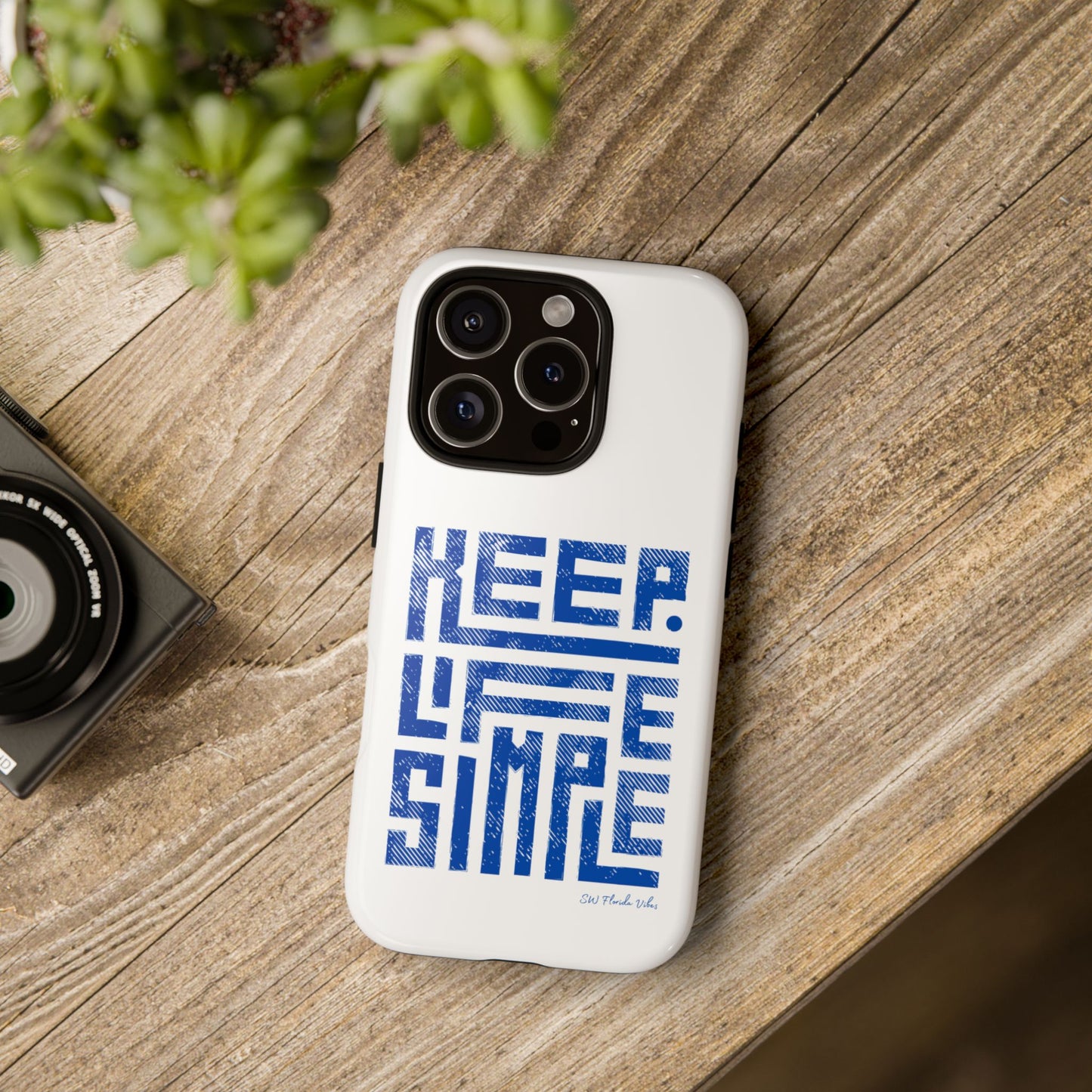 iPhone and Google Creative Phone Case - Keep Life Simple Design