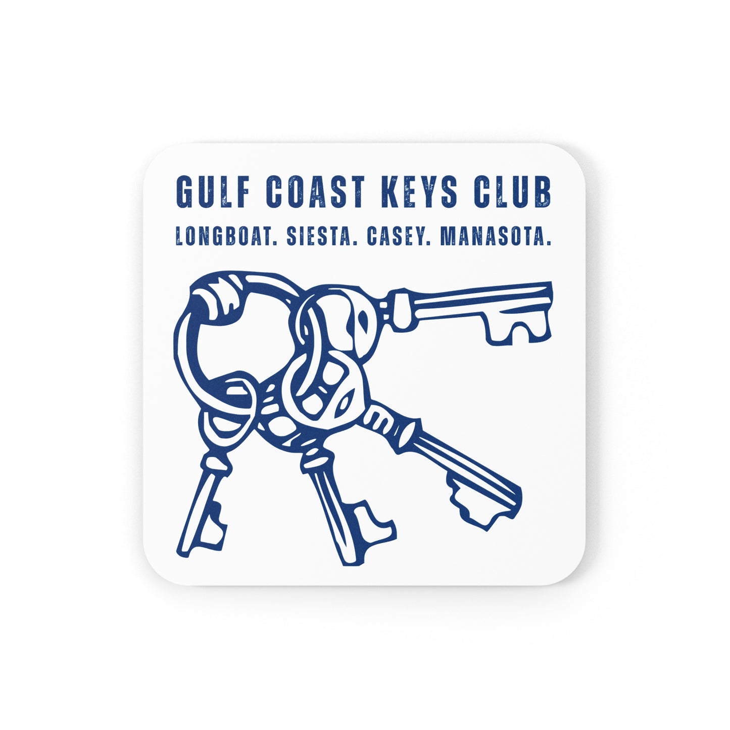 Keys Club Cozy Coastal Cork Back Coaster