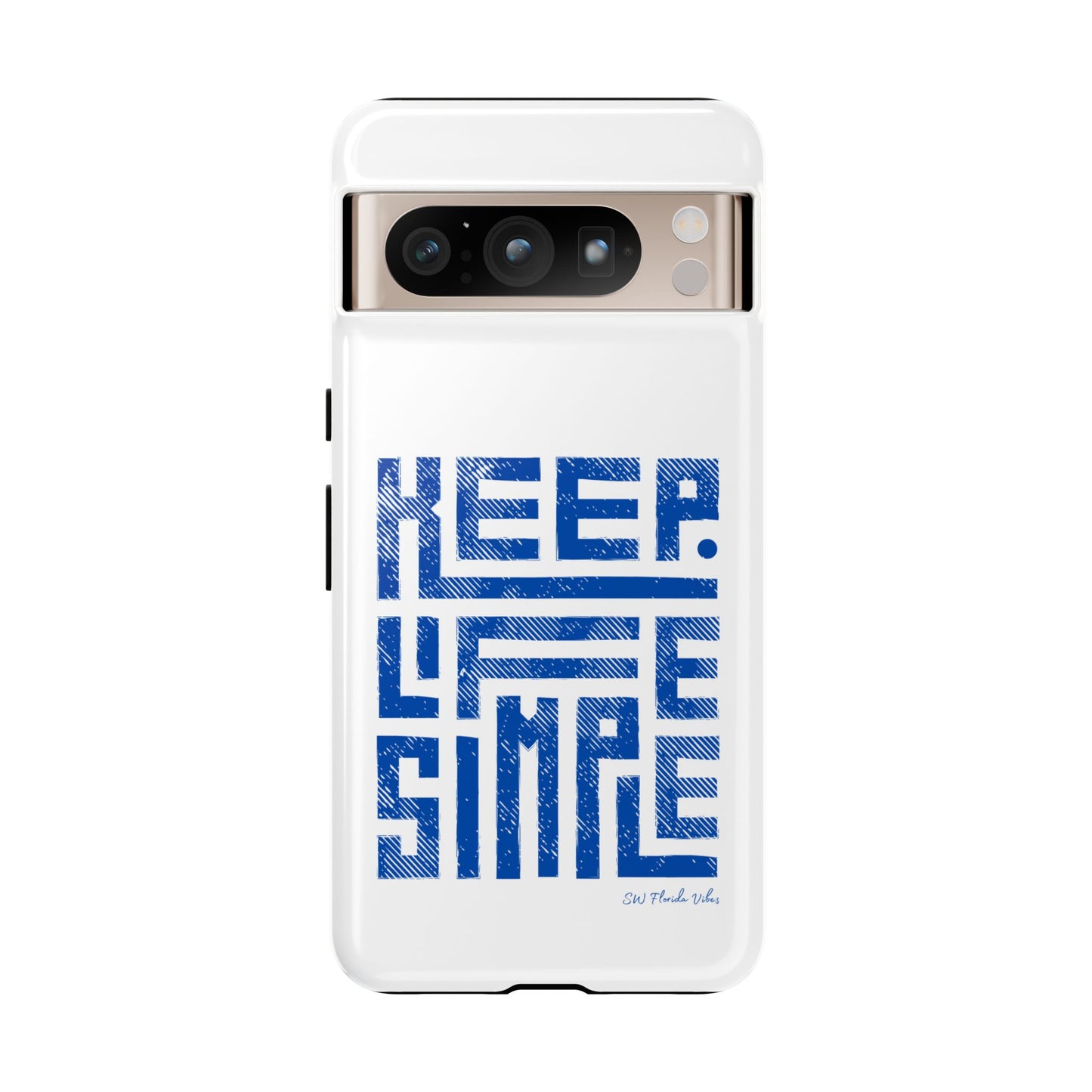 iPhone and Google Creative Phone Case - Keep Life Simple Design