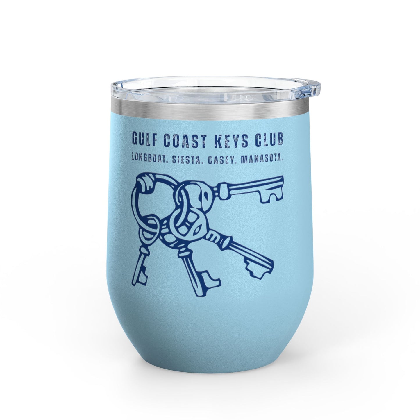 Keys Club Beachy Wine Tumbler