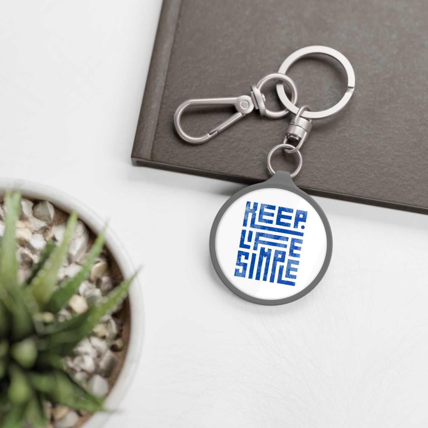 Keep Life Simple Keyring Tag