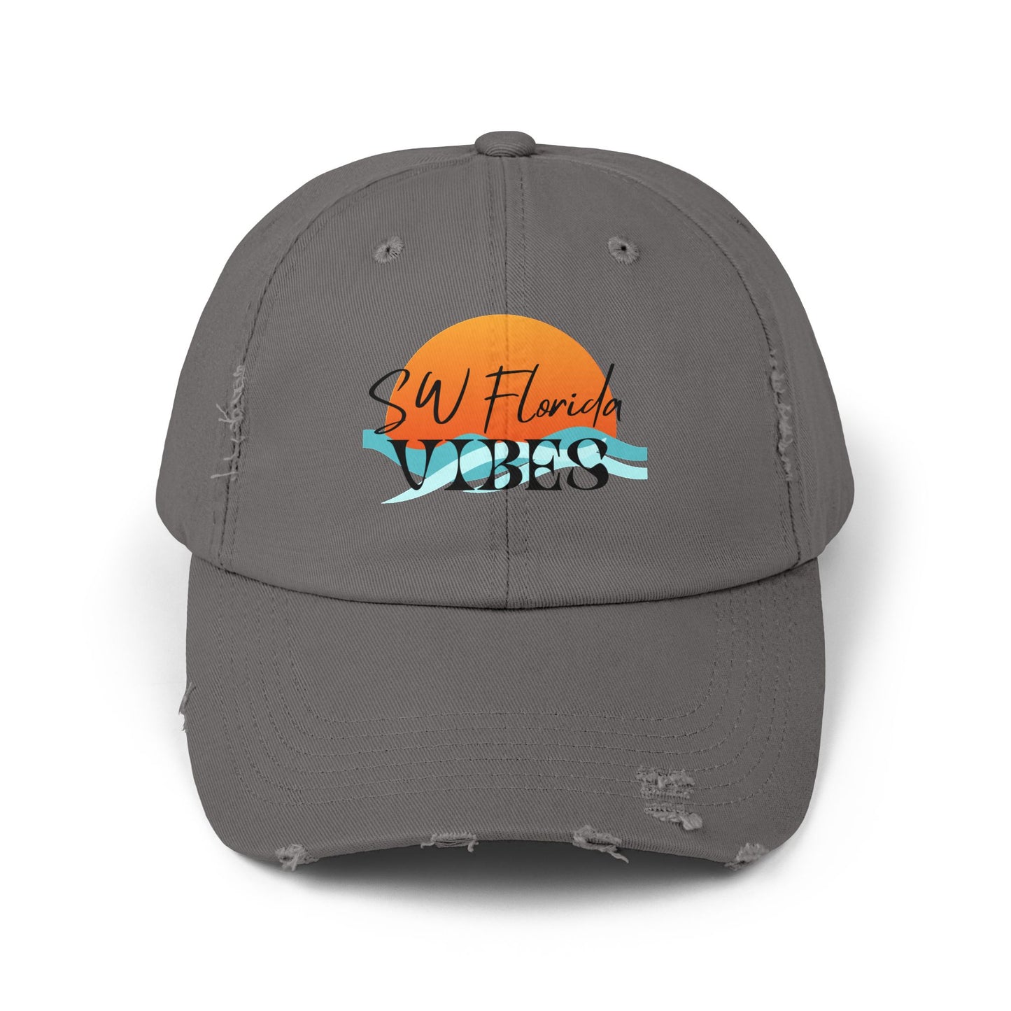 SW Florida Vibes Unisex Distressed Cap